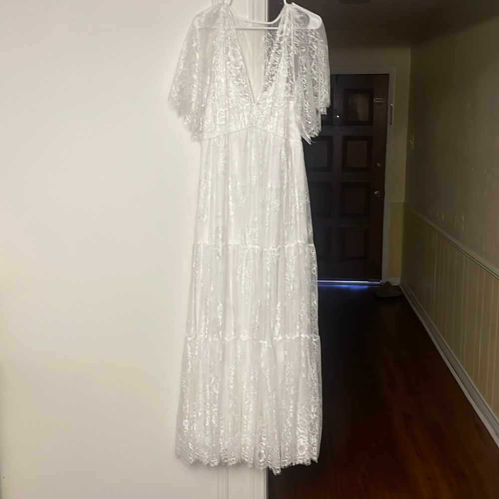Baltic Born white Lacey dress never worn- missed return window
